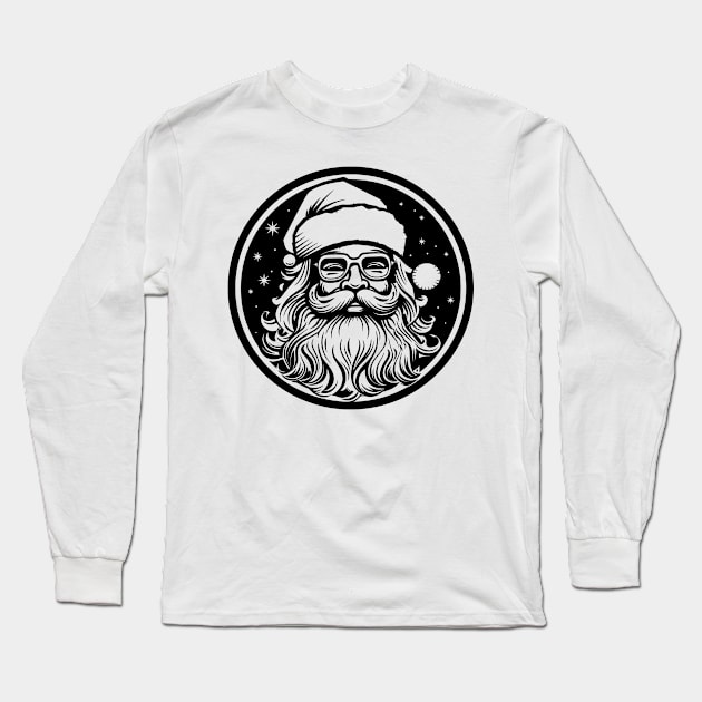 Santa Claus Long Sleeve T-Shirt by MZeeDesigns